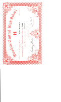 Taylor Certificates of Achievment