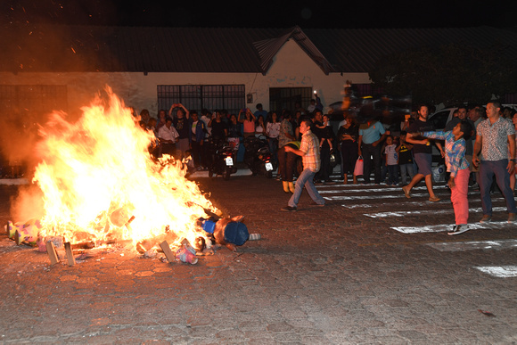 Santa Cruz-Effigy Burning custom New Year's Eve